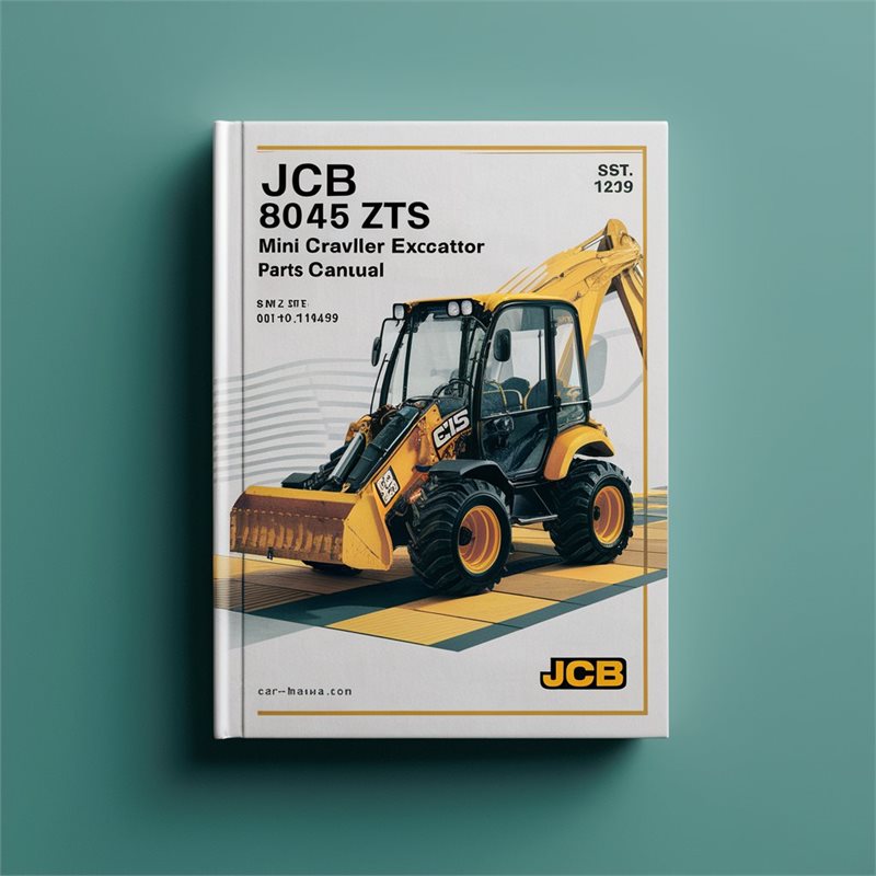 JCB 8045 ZTS Mini Crawler Excavator (sn: 01071181-01071499) Parts Catalog PDF