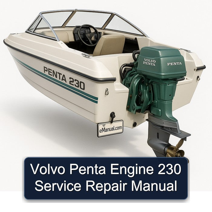 Volvo Penta Engine 230 Service Repair Workshop Manual PDF