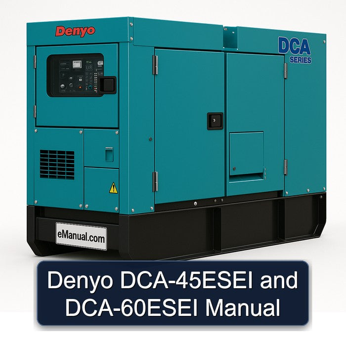 Denyo Dca-45esei Dca-60esei Service Repair Workshop Manual PDF