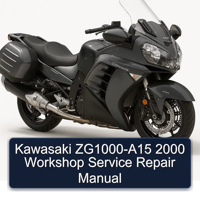2000 Kawasaki Concours Models Zg1000-a15 Service Repair Workshop Manual PDF