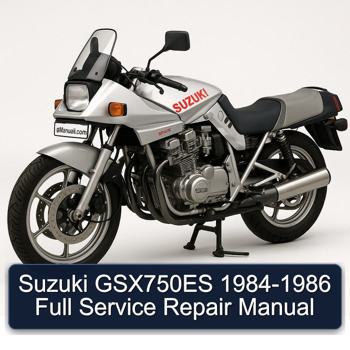1984-1986 Suzuki GSX Series GSX750ES Service Repair Workshop Manual PDF