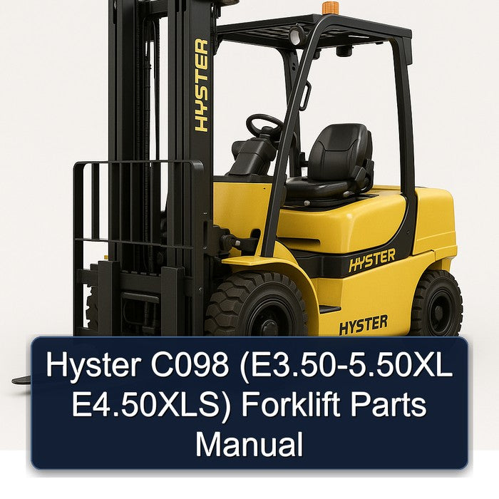 Hyster C098 (e3.50-5.50xl E4.50xls) Forklift Parts Catalog PDF