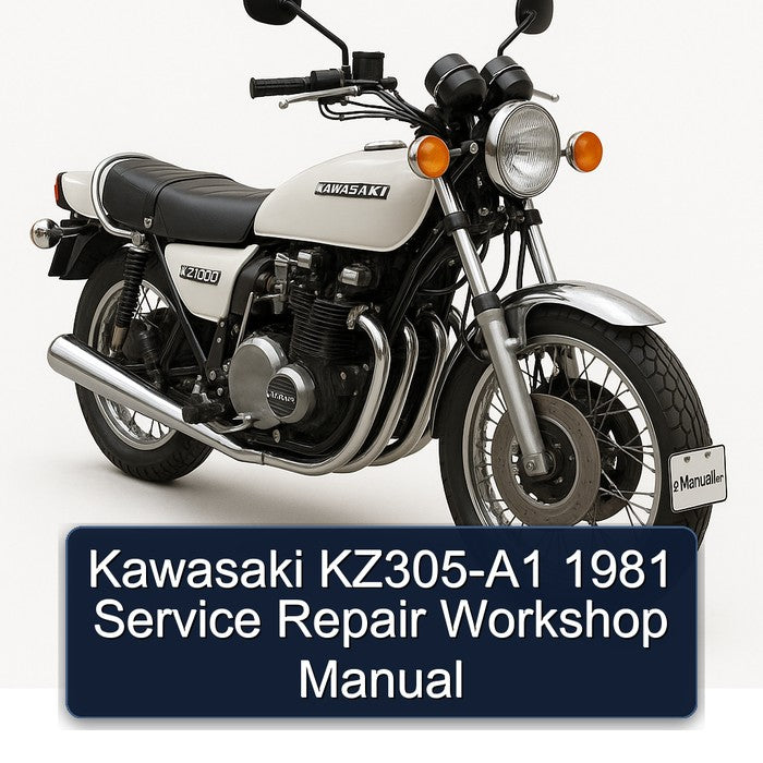 1981 Kawasaki KZ Series KZ305-A1 Service Repair Workshop Manual PDF