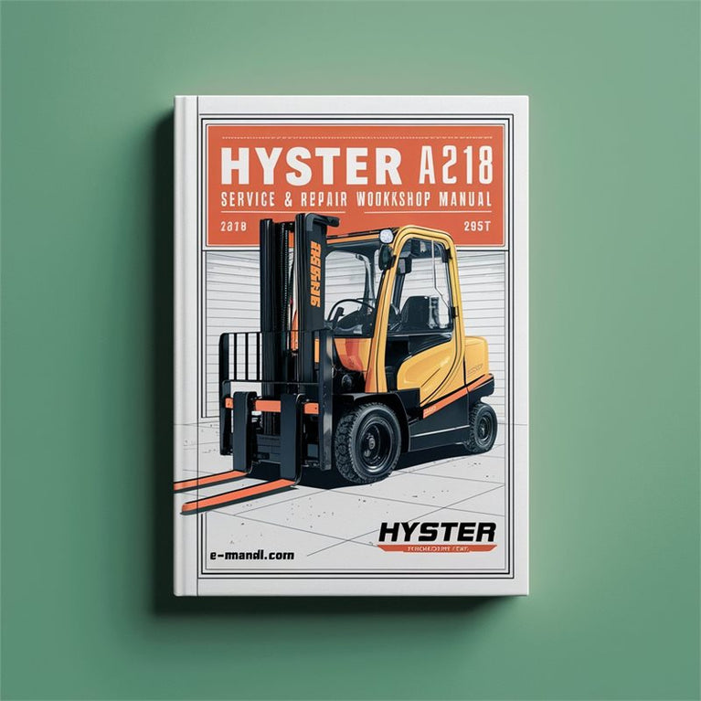 Hyster A218 (W40XT) Forklift Service Repair Workshop Manual PDF