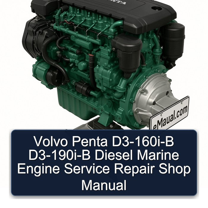 Volvo Penta D3-160i-b D3-190i-b Diesel Marine Engine Shop Service Repair Workshop Manual PDF