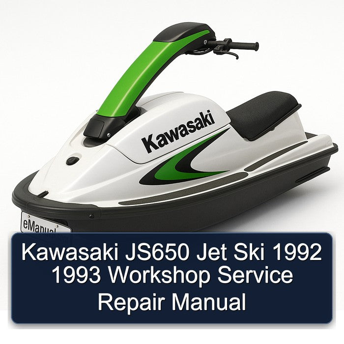 1992-1993 Kawasaki JS650 Jet Ski Service Repair Workshop Manual PDF