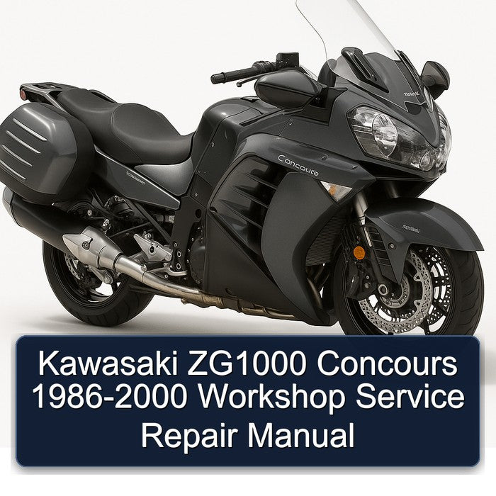 1986-2000 Kawasaki Concours Models ZG1000 Service Repair Workshop Manual PDF