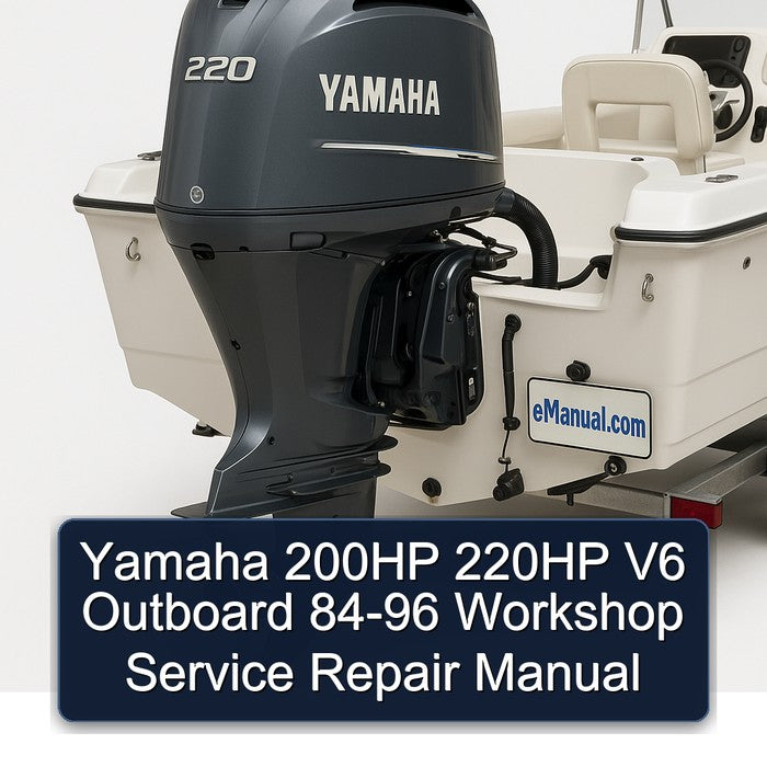 1984-1996 Yamaha 200HP 220HP V6 Outboard Service Repair Workshop Manual PDF