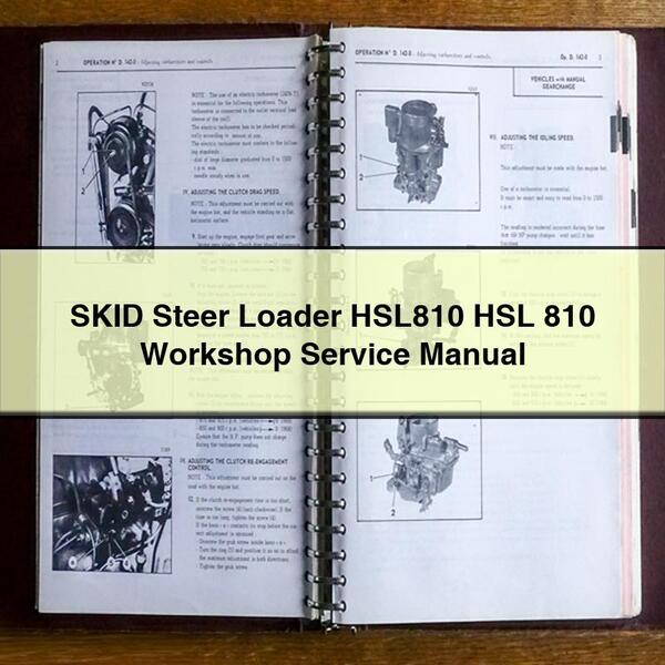 Loader HSL810 HSL 810 Service Repair Workshop Manual PDF