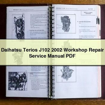 2002 Daihatsu Terios J102 Service Repair Workshop Manual PDF