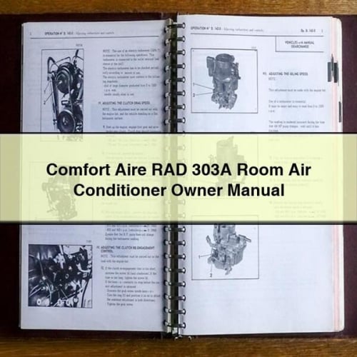 Comfort Aire RAD 303A Room Air Conditioner Owner Manual