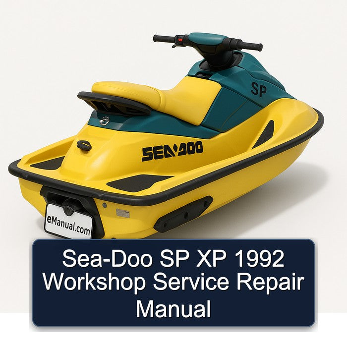 1992 SEA-DOO SP XP Service Repair Workshop Manual PDF