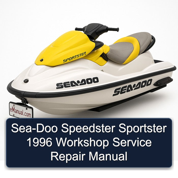1996 SEA-DOO Speedster Sportster Service Repair Workshop Manual PDF