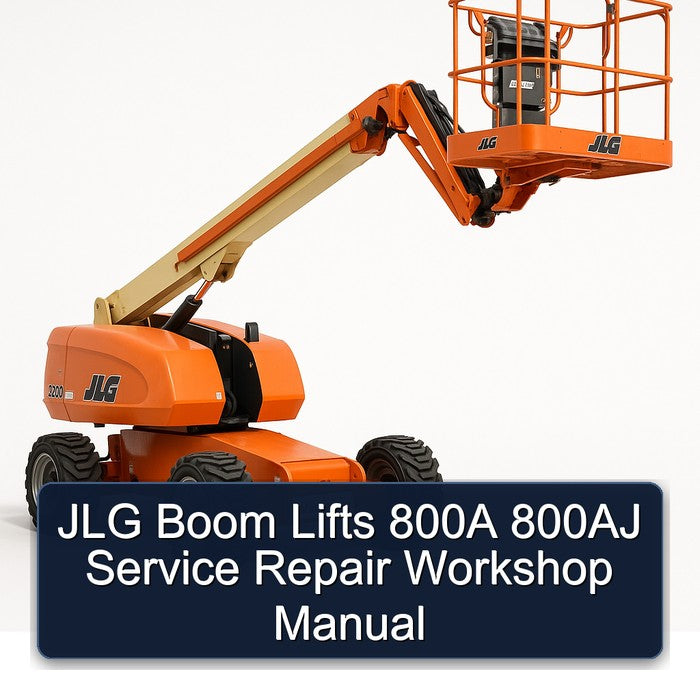 JLG Boom Lifts 800A 800AJ Service Repair Workshop Manual PDF