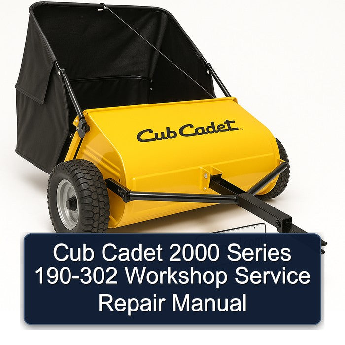 2000 Cub Cadet Series 190-302 Service Repair Workshop Manual PDF