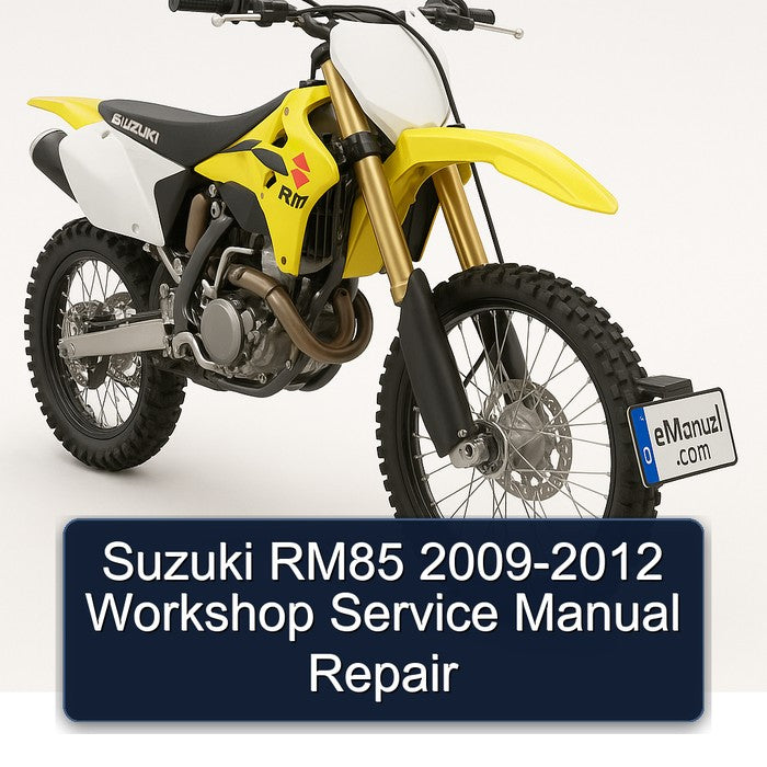 2009-2012 Suzuki RM Series RM85 Service Repair Workshop Manual PDF