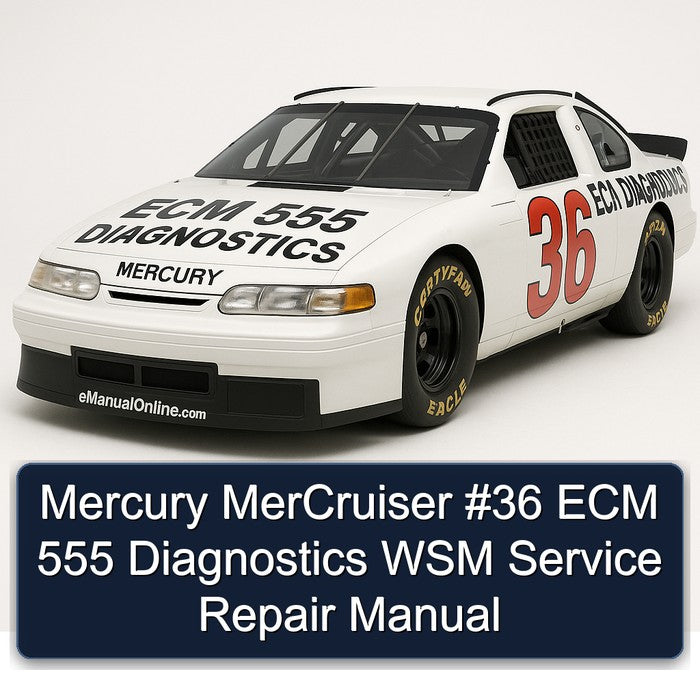 Mercury Mercruiser 36 ECM 555 Diagnostics WSM Service Repair Workshop Manual PDF