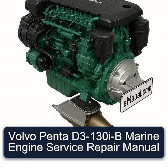 Volvo Penta D3-130i-b Marine Engine Service Repair Workshop Manual PDF