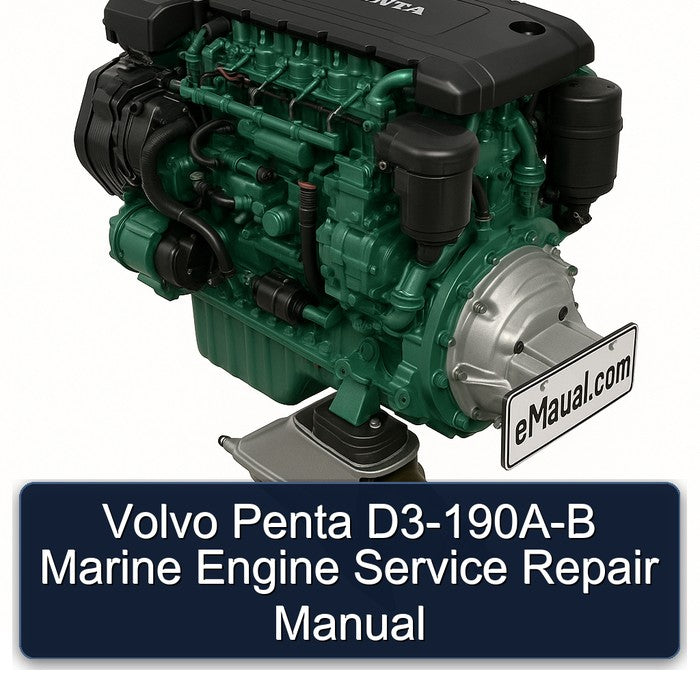 Volvo Penta D3-190a-b Marine Engine Service Repair Workshop Manual