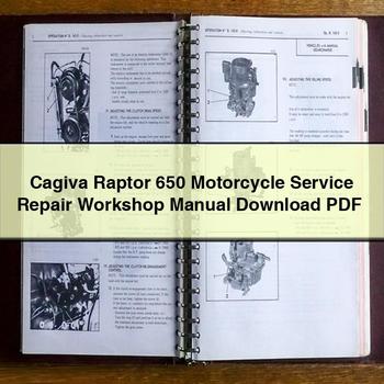 Cagiva Raptor 650 Motorcycle Service Repair Workshop Manual PDF