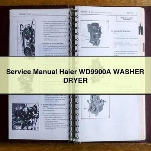 Service Manual Haier WD9900A WASHER DRYER