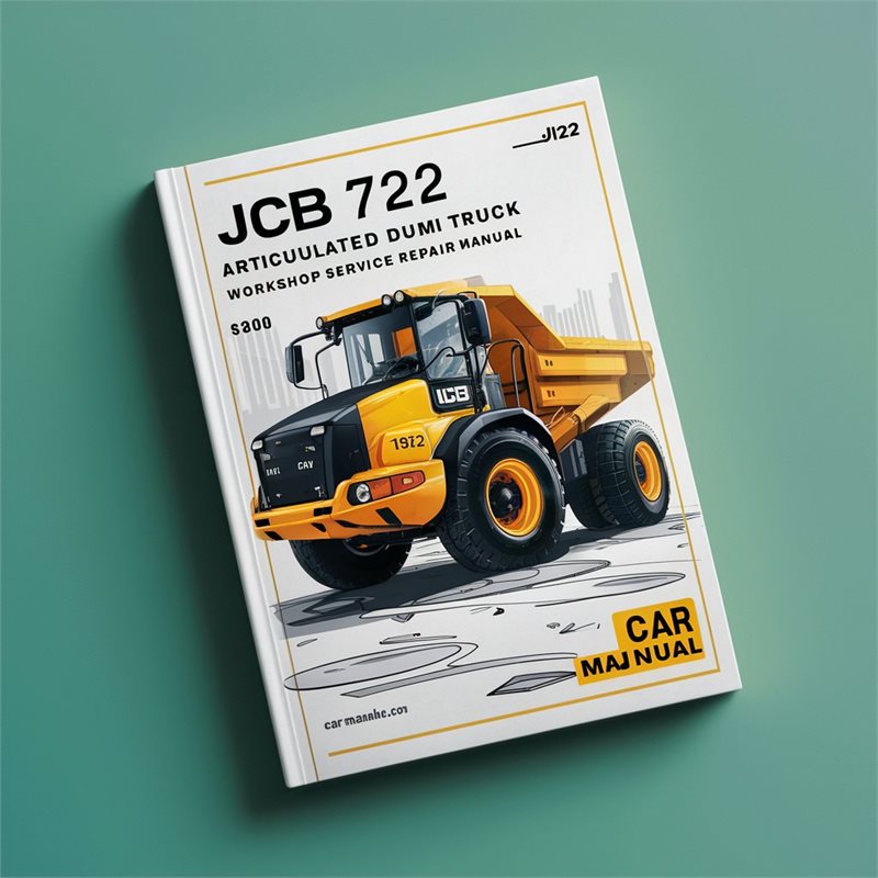 JCB 722 Articulated Dump Truck Service Repair Workshop Manual PDF