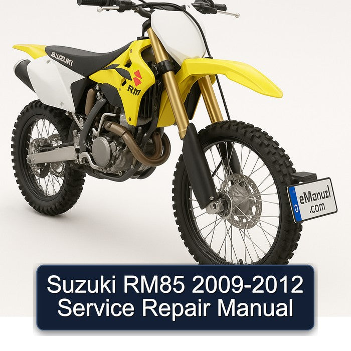 2009-2012 Suzuki RM Series RM85 Service Repair Workshop Manual