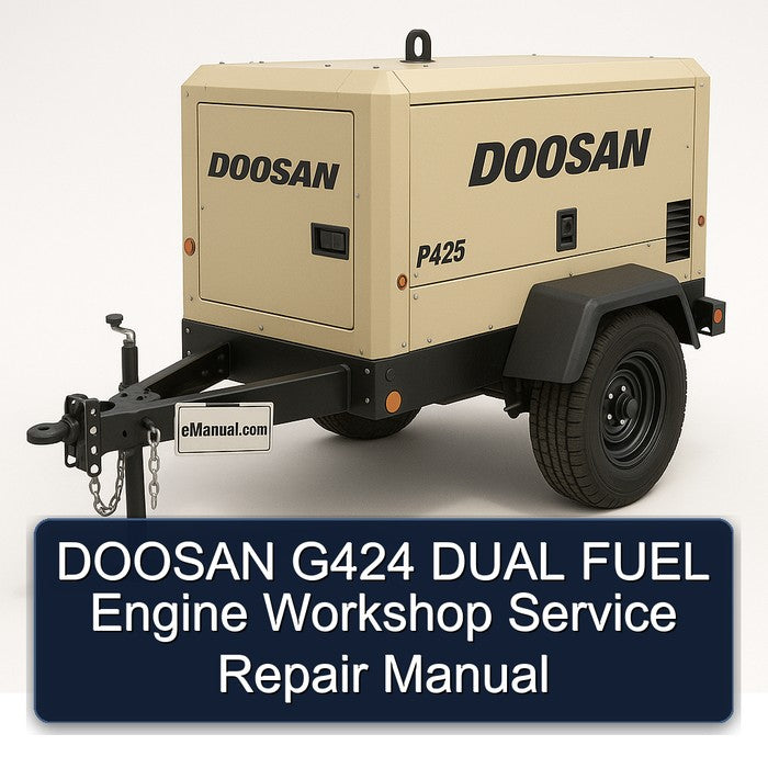 Doosan G424 Dual Fuel Engine Service Repair Workshop Manual PDF