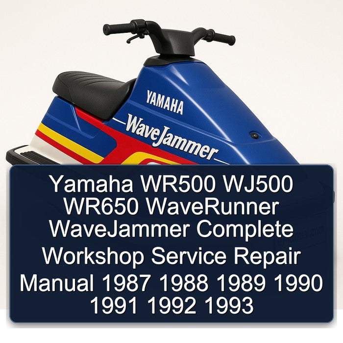 1987-1993 Yamaha WR500 WJ500 WR650 Waverunner Wavejammer Service Repair Workshop Manual PDF