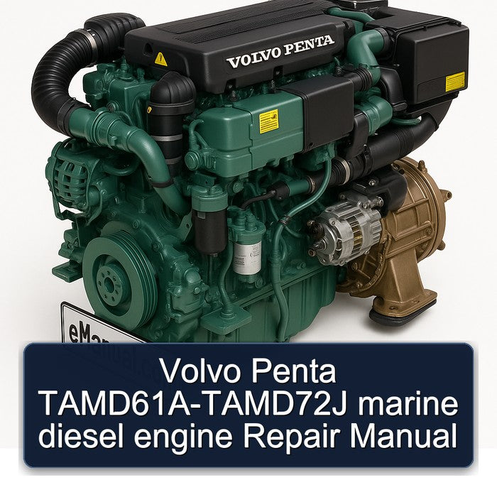 Volvo Penta Tamd61a-tamd72j Marine Diesel Engine Service Repair Workshop Manual PDF