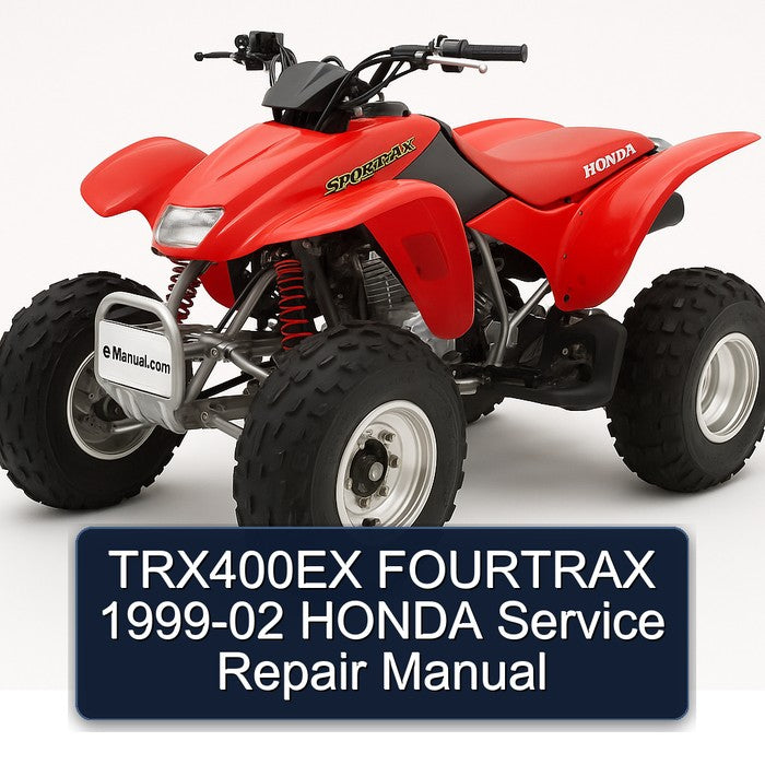 1999-2002 TRX400EX Fourtrax Honda Service Repair Workshop Manual PDF