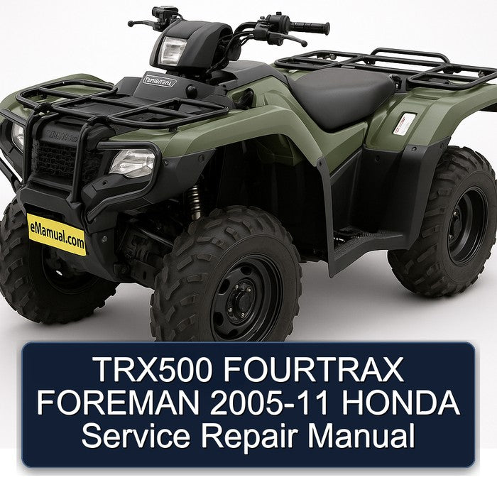 2005-2011 TRX500 Fourtrax Foreman Honda Service Repair Workshop Manual PDF