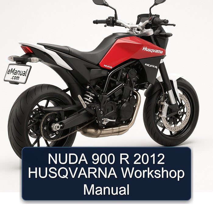 2012 Husqvarna Nuda Models 900 R Service Repair Workshop Manual PDF