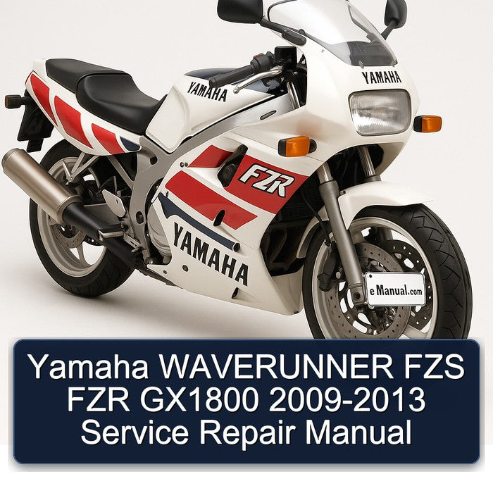 2009-2013 Yamaha Waverunner FZS FZR GX1800 Service Repair Workshop Manual PDF