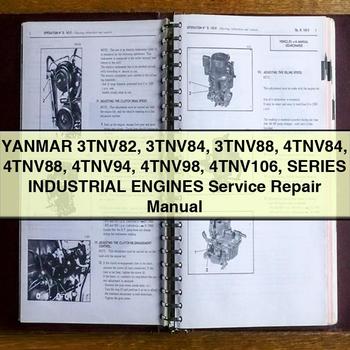 Yanmar 3tnv82 3tnv84 3tnv88 4tnv84 4tnv88 4tnv94 4tnv98 4tnv106 Series Industrial Engines Service Repair Workshop Manual PDF