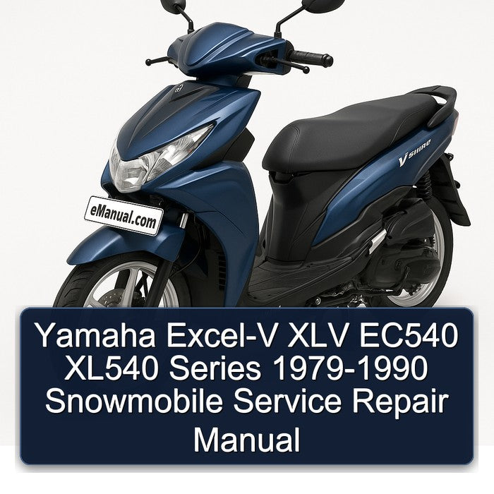 1979-1990 Yamaha EXCEL-V XLV EC540 XL540 Series - Snowmobile Service Repair Workshop Manual