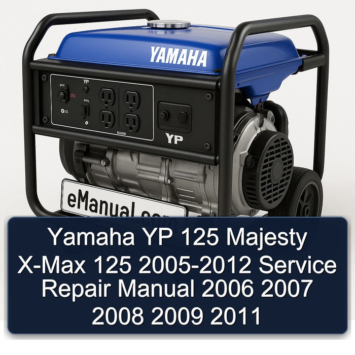 2005-2012 Yamaha YP 125 Majesty X-MAX Service Repair Workshop Manual