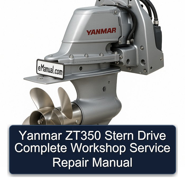 Yanmar ZT350 Stern Drive Service Repair Workshop Manual