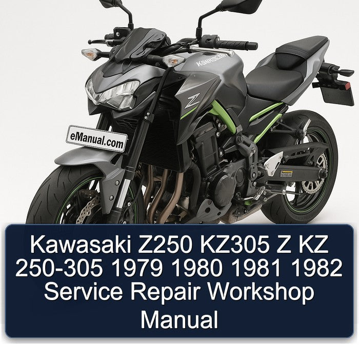 1979-1982 Kawasaki Z Series Z250 KZ305 KZ 250-305 Service Repair Workshop Manual