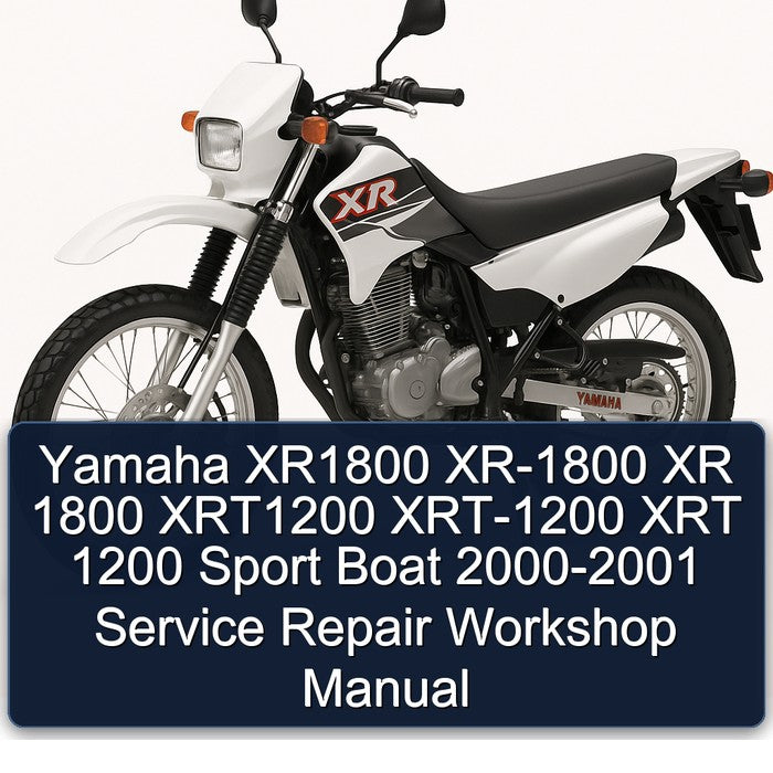 2000-2001 Gilera XRT Yamaha XR1800 XR-1800 XR 1800 XRT1200 -1200 1200 Sport Boat Service Repair Workshop Manual