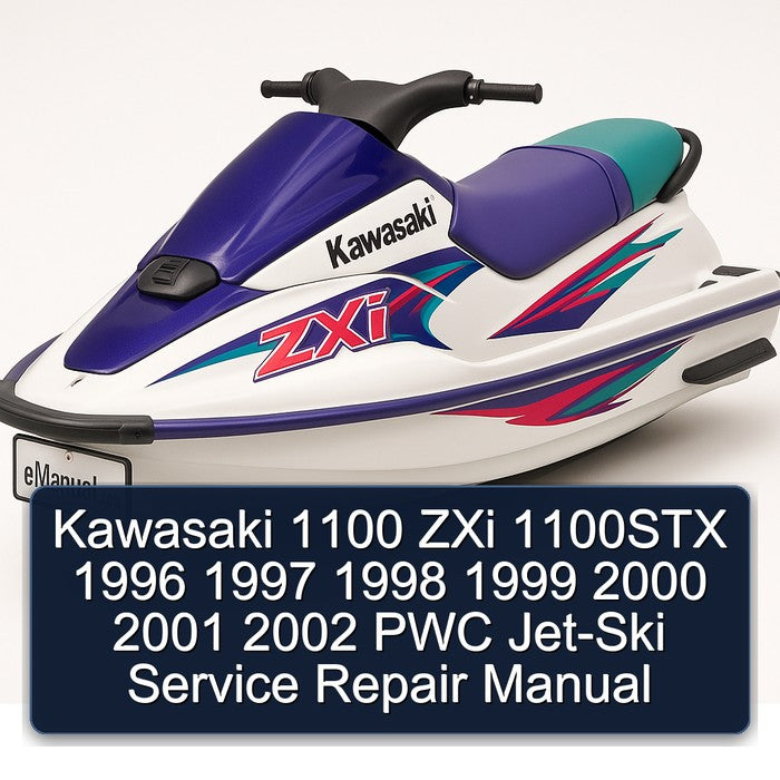 1996-2002 Kawasaki 1100 Zxi 1100STX PWC JET-SKI Service Repair Workshop Manual