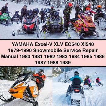 1979-1990 Yamaha EXCEL-V XLV EC540 XL540 - Snowmobile Service Repair Workshop Manual