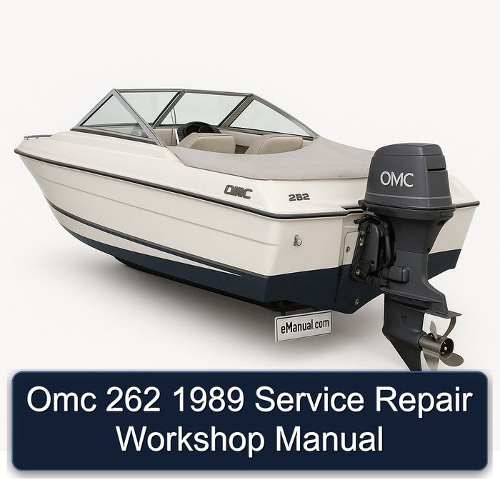 1989 Omc 262 Service Repair Workshop Manual