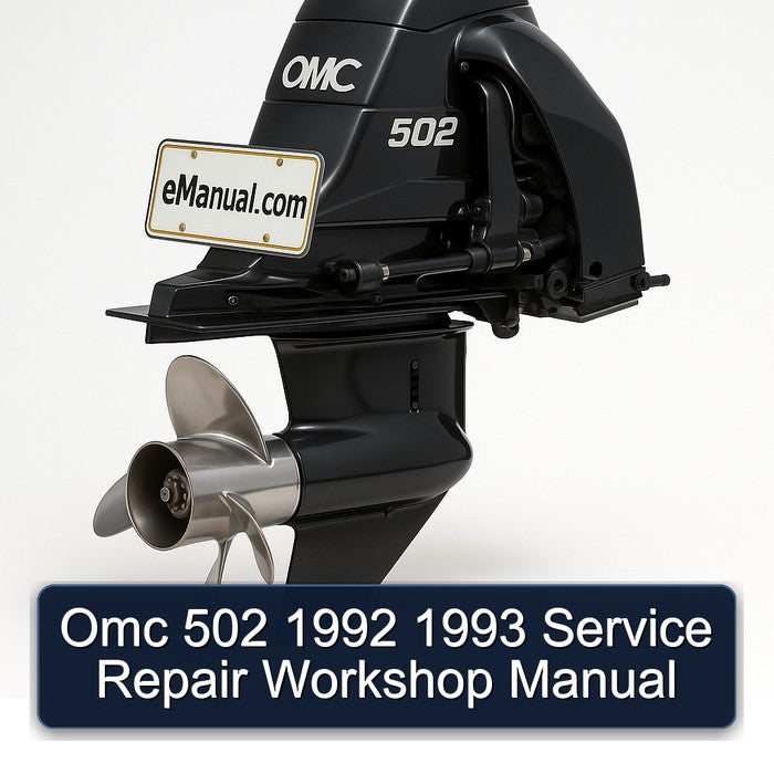 1992-1993 Omc 502 Service Repair Workshop Manual