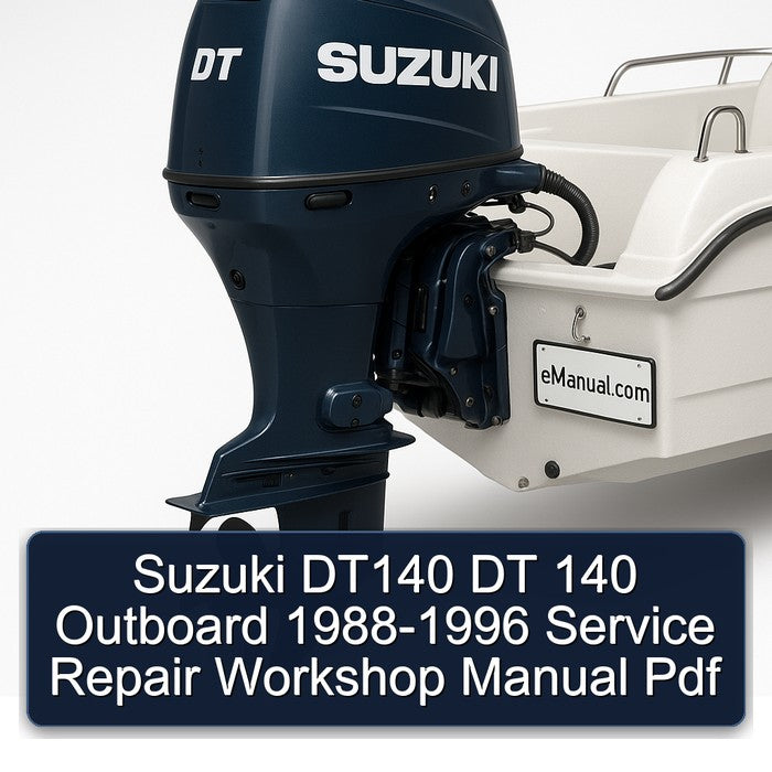1988-1996 Suzuki DT140 DT 140 Outboard Service Repair Workshop Manual