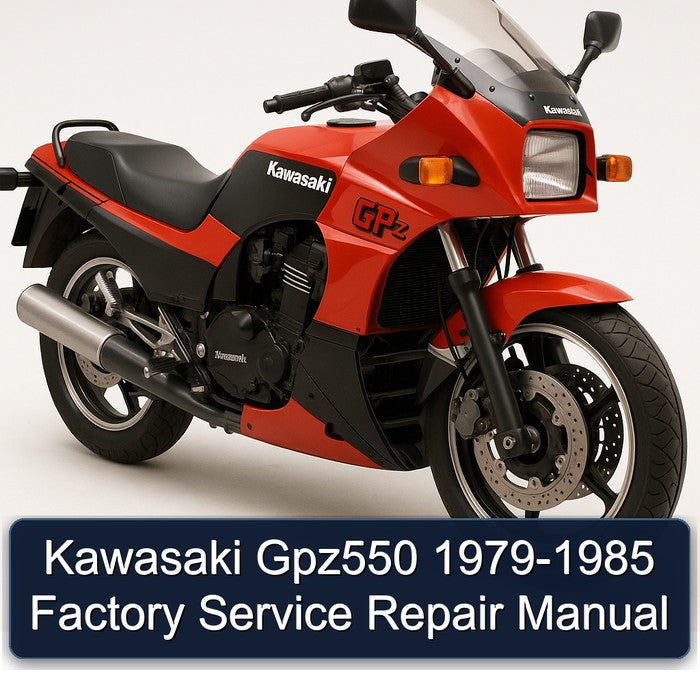 1979-1985 Kawasaki GPZ Series GPZ550 Service Repair Workshop Manual