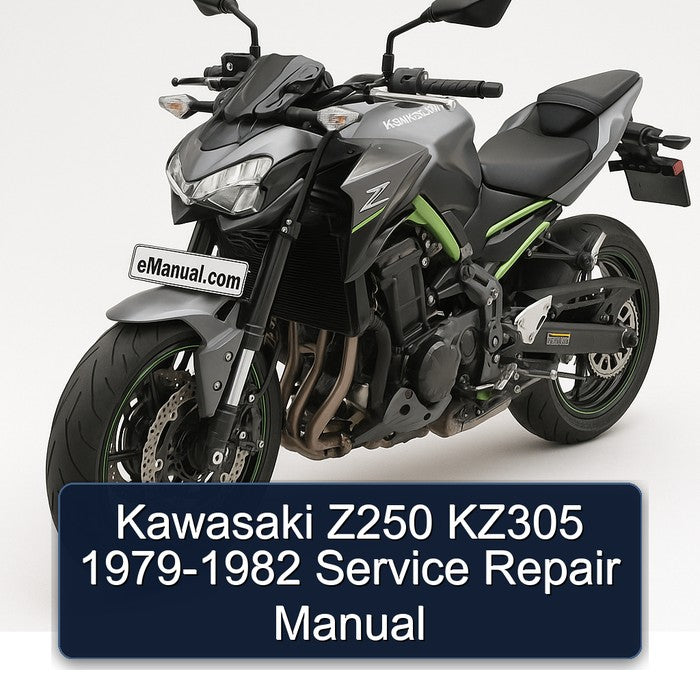 1979-1982 Kawasaki Z Series Z250 KZ305 Service Repair Workshop Manual