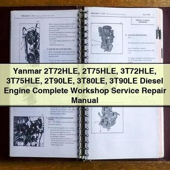 Yanmar 2t72hle 2t75hle 3t72hle 3t75hle 2t90le 3t80le 3t90le Diesel Engine Service Repair Workshop Manual