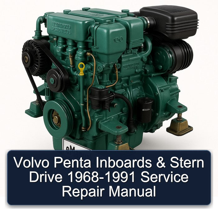 1968-1991 Volvo Penta Inboards Stern Drive Service Repair Workshop Manual
