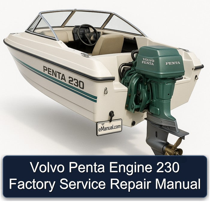 Volvo Penta Engine 230 Service Repair Workshop Manual